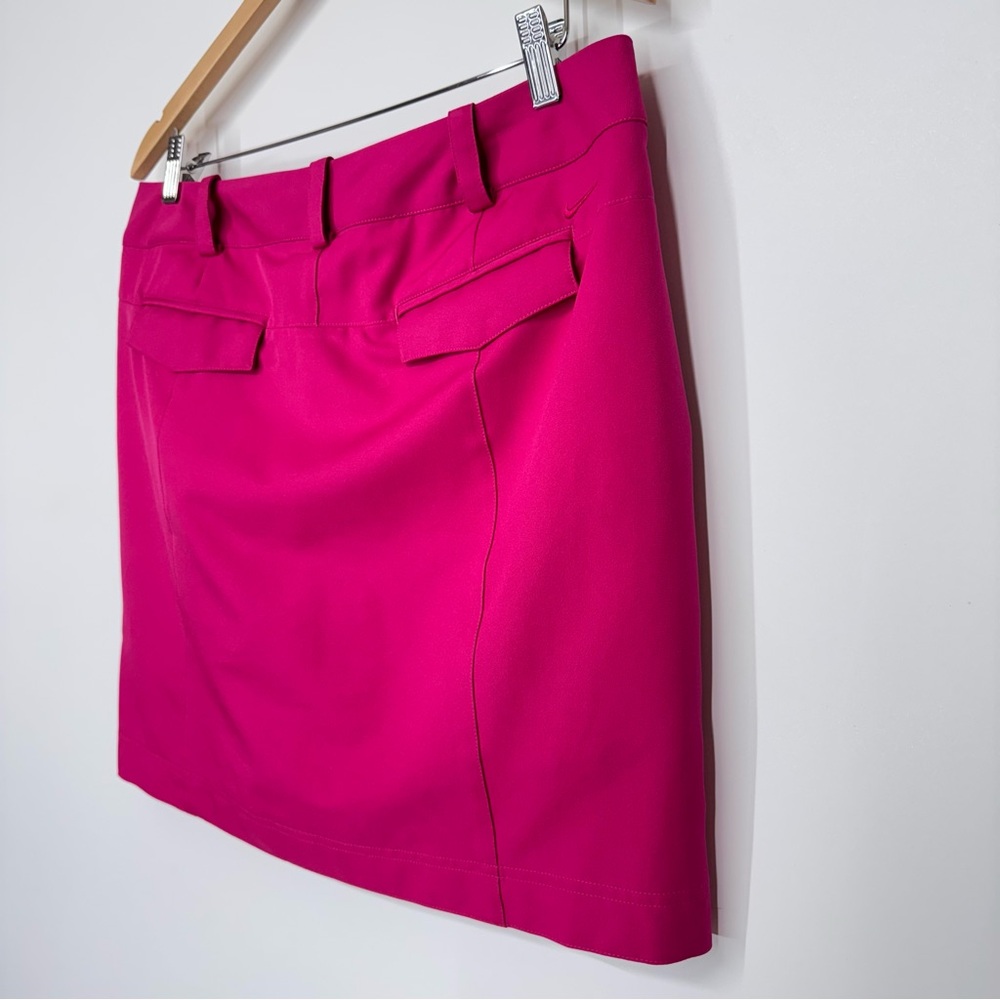 Nike Golf Tour Performance Dri Fit Fuchsia Pink Mini Skort Skirt Shorts Size 10 - Picture 6 of 15